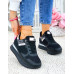 Buty Sportowe Na Platformie Sneakersy Prinss Black
