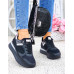 Buty Sportowe Na Platformie Sneakersy Prinss Black