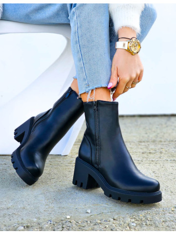 Skórzane Botki Blogerki Na Slupku Daren Skórzane Botki Blogerki Na Slupku Daren