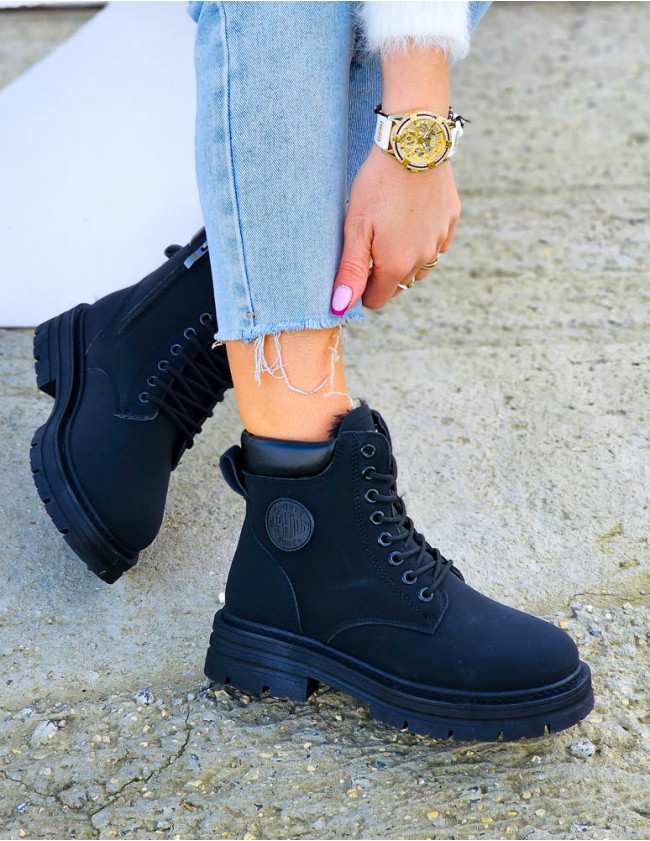 Buty Zimowe Trapery Botki Ocieplane Śniegowce Sports