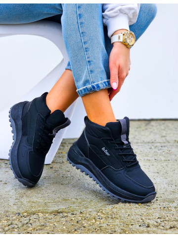 Sportowe Buty Zimowe Trapery Ocieplane Lee Cooper Black