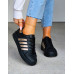 Czarne Buty Sportowe Ze Skóry Adies Gold