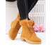 Trapery Buty Zimowe Ocieplane z Puszkiem Camel