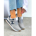 Szare Buty Sportowe Damskie New Lances