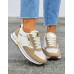 Beżowe Buty Sportowe Sneakersy Compre