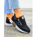 Czarne Buty Sportowe Sneakersy Compre