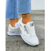 Białe Buty Sportowe Sneakersy Compre