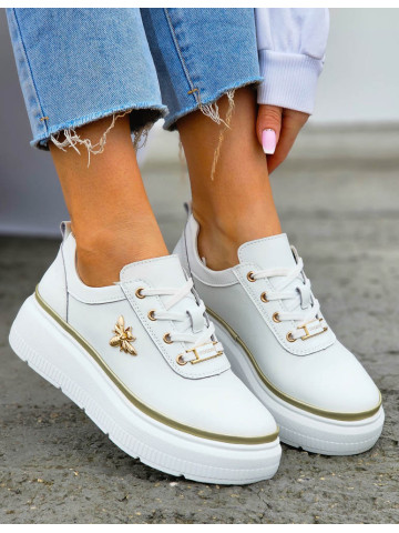 Premium Eleganckie Skórzane Sportowe Półbuty Trampki Carine