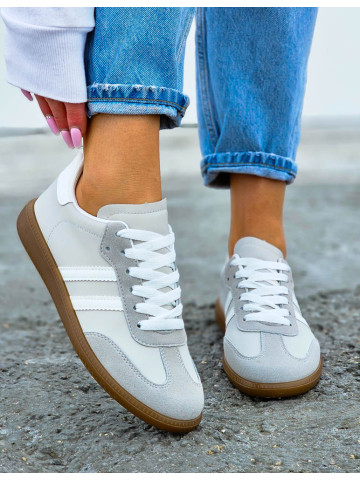 Szare Buty Sportowe Sneakersy Sambay Great