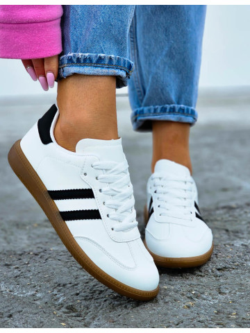 Białe Buty Sportowe Sneakersy SamBay Great