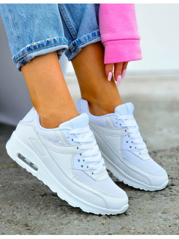 Białe Sneakersy Buty Sportowe Damskie Airo Mex