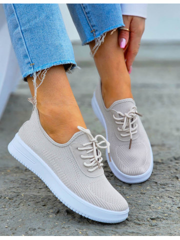 Ultra Lekkie Buty Sportowe Sneakersy Seastar Beżowe