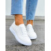 Białe Buty Sportowe Trampki Tenisówki Ze Skóry MyFit