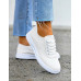 Białe Buty Sportowe Trampki Tenisówki Ze Skóry MyFit