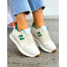 Beżowo-Zielone Buty Sportowe Damskie New Blanced NN