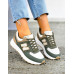 Biało-Zielone Buty Sportowe Damskie New Blanced