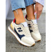 Beżowo-Granatowe Buty Sportowe Damskie New Blanced NN
