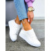 Białe Buty Sportowe Damskie Na Koturnie Ness