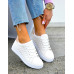 Białe Buty Sportowe Damskie Na Koturnie Ness