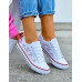 Białe Koronkowe Trampki Tenisówki Viva