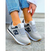 Szare Buty Sportowe Damskie New Lances