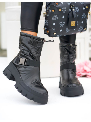 Botki Damskie Śniegowce Wodoodporne Ze Ściągaczem