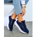 Lekkie Granatowe Buty Sportowe Damskie Skachars