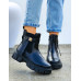 Botki Damskie Oficerki Ze Skóry Na Grubej Podeszwie FashionSlim