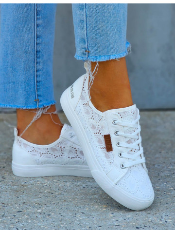 Białe Koronkowe Trampki Tenisówki Buty Sportowe Big Star 925