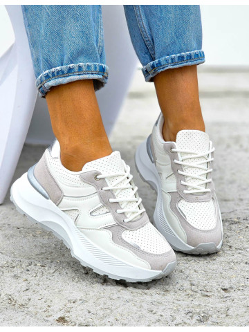 Białe Sneakersy Na Platformie New Blances