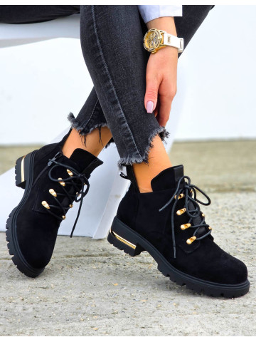 Krótkie Sznurowane Zamszowe Botki Trevor Krótkie Sznurowane Zamszowe Botki Trevor