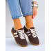 Czekoladowe Buty Sportowe Sneakersy SamBay