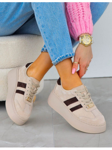 Premium Eleganckie Skórzane Sportowe Półbuty Trampki Eleya