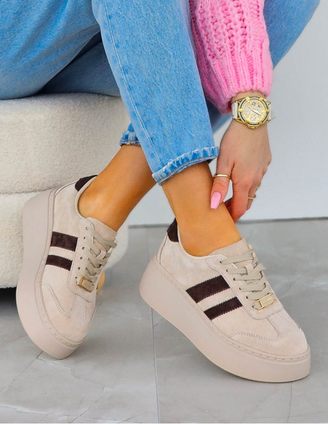 Premium Eleganckie Skórzane Sportowe Półbuty Trampki Eleya