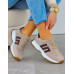 Premium Eleganckie Skórzane Sportowe Półbuty Trampki Cappuccino