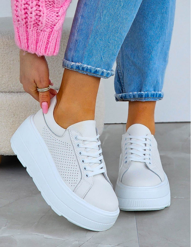 Premium Eleganckie Skórzane Sportowe Półbuty Trampki Vinceza