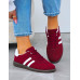 Bordowe Buty Sportowe Sneakersy Comfort