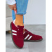 Bordowe Buty Sportowe Sneakersy Comfort