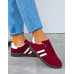 Bordowe Buty Sportowe Sneakersy Comfort