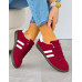 Bordowe Buty Sportowe Sneakersy Comfort
