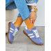 Niebieskie Buty Sportowe Sneakersy Comfort