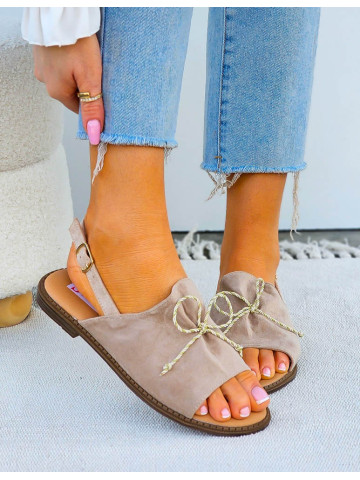 Wygodne Sandały Damskie Leticia Comfort Beżowe