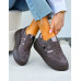 Premium Skórzane Sportowe Półbuty Trampki Grey Alissia