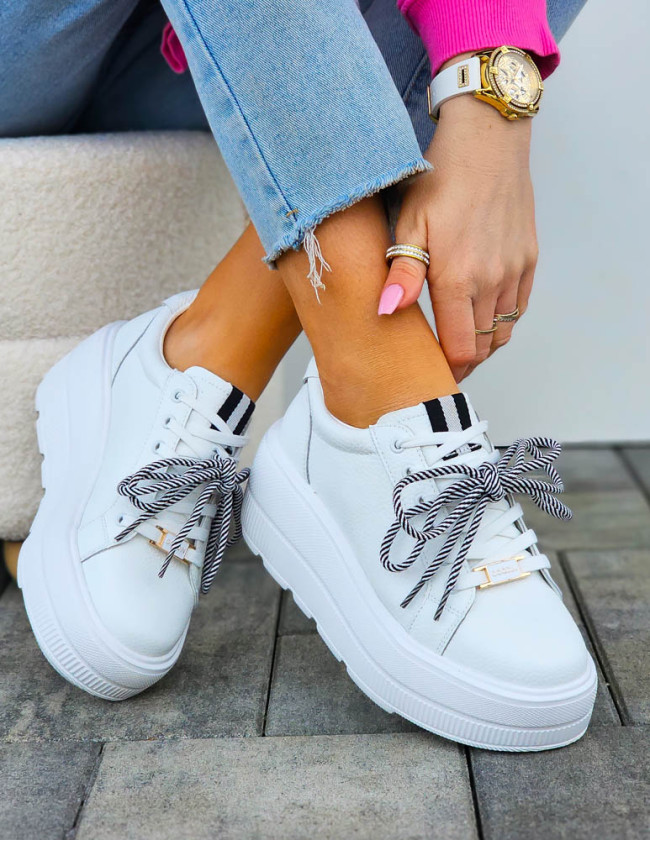 Premium Eleganckie Skórzane Sportowe Półbuty Trampki Luna