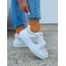Białe Buty Sportowe Sneakersy Diamonds NiuMiu