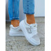 Białe Buty Sportowe Sneakersy Diamonds NiuMiu