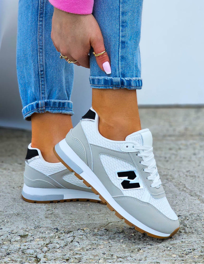 Białe Buty Sportowe Damskie Niu Bee Street