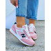 Biało-Różowe Buty Sportowe Damskie Niu Bee Street