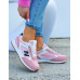 Biało-Różowe Buty Sportowe Damskie Niu Bee Street