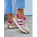 Skóra Naturalna Trampki Sneakersy Buty Sportowe Empire Rose